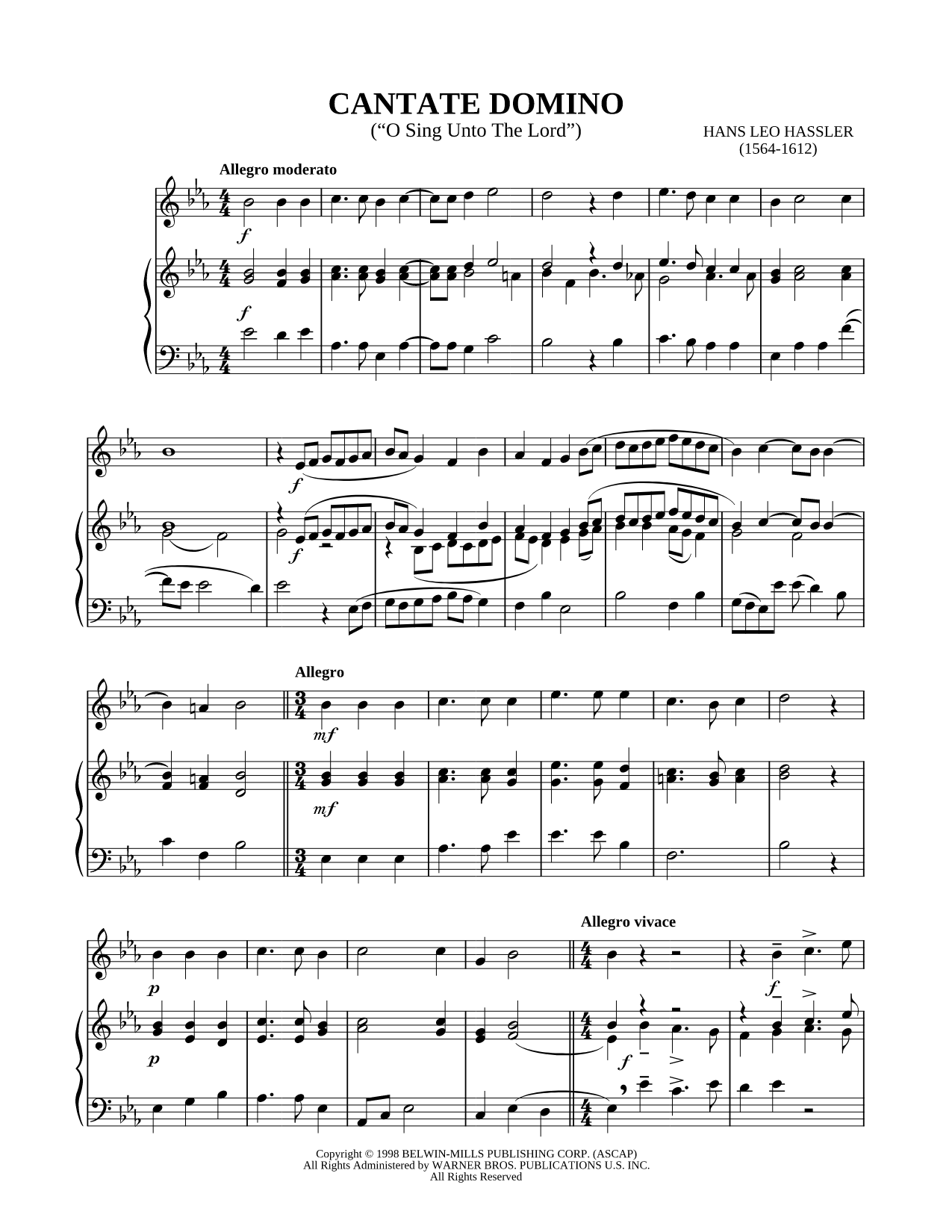 Cantate Domino