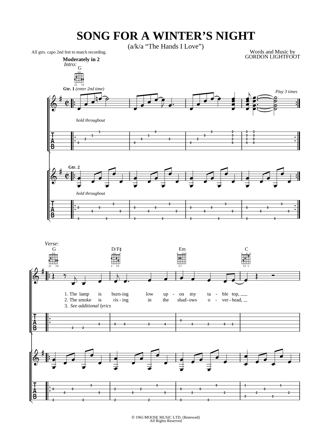 Song for a Winter's Night
