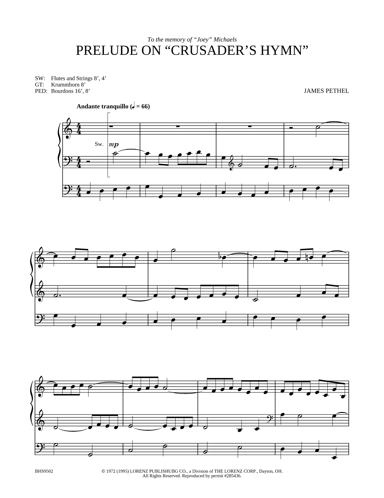 Prelude on "Crusaders Hymn"