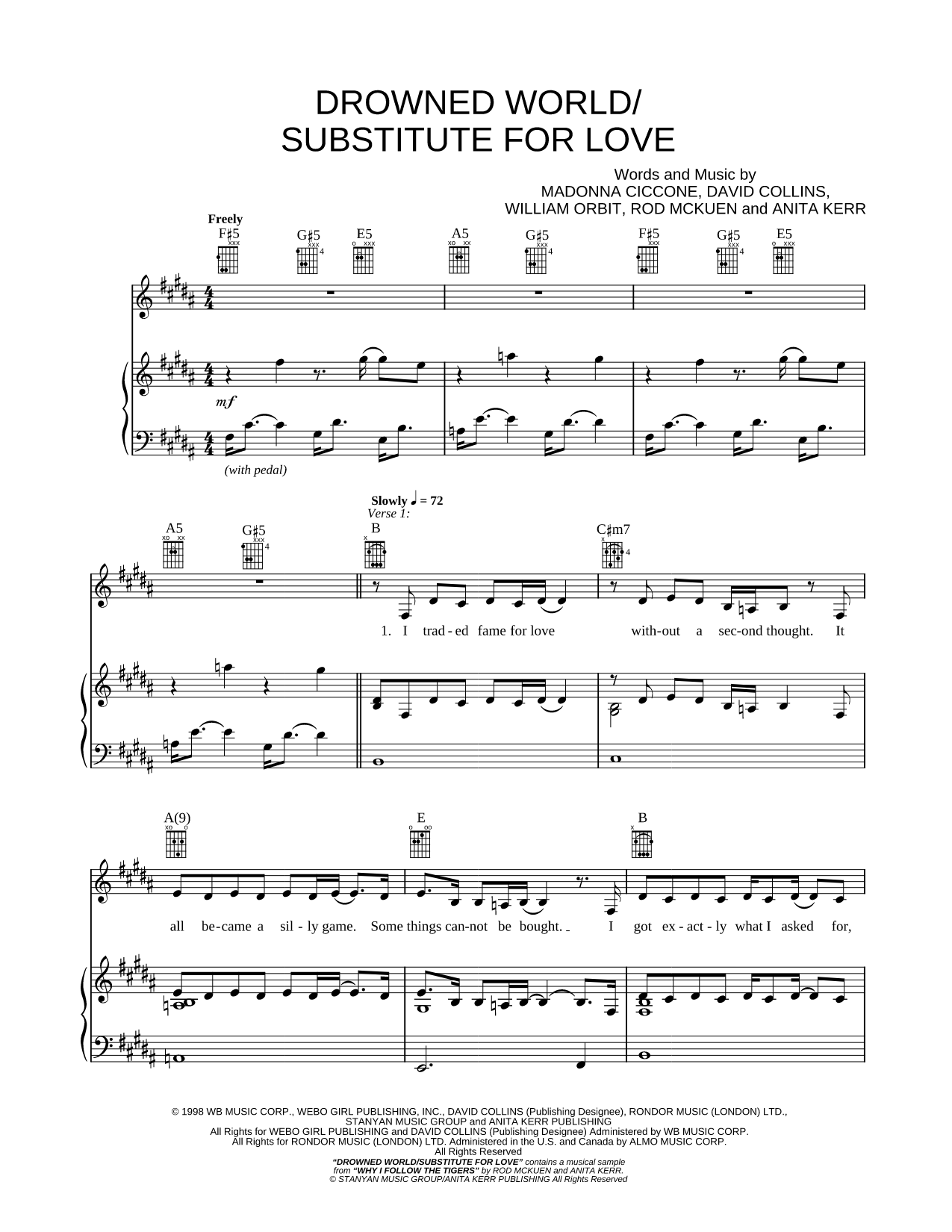 Drowned World / Substitute for Love