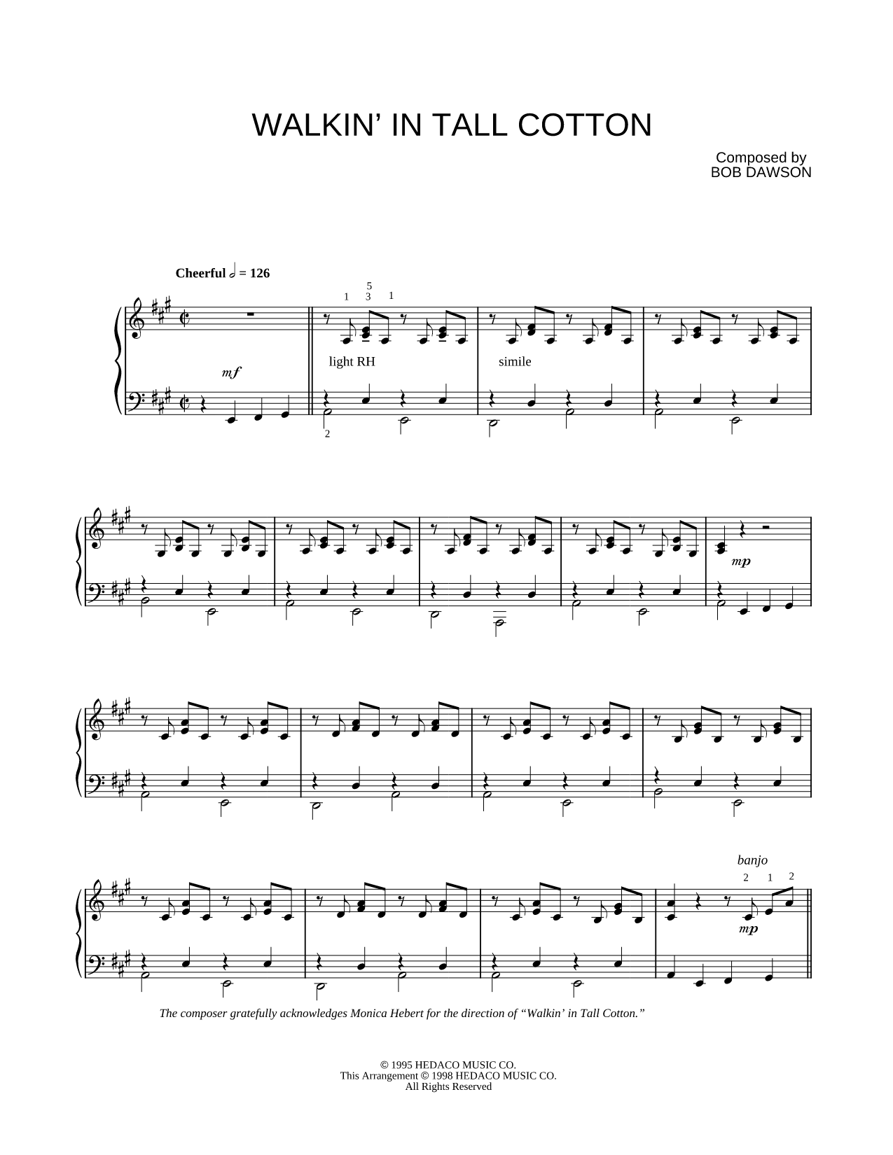 Walkin' In Tall Cotton
