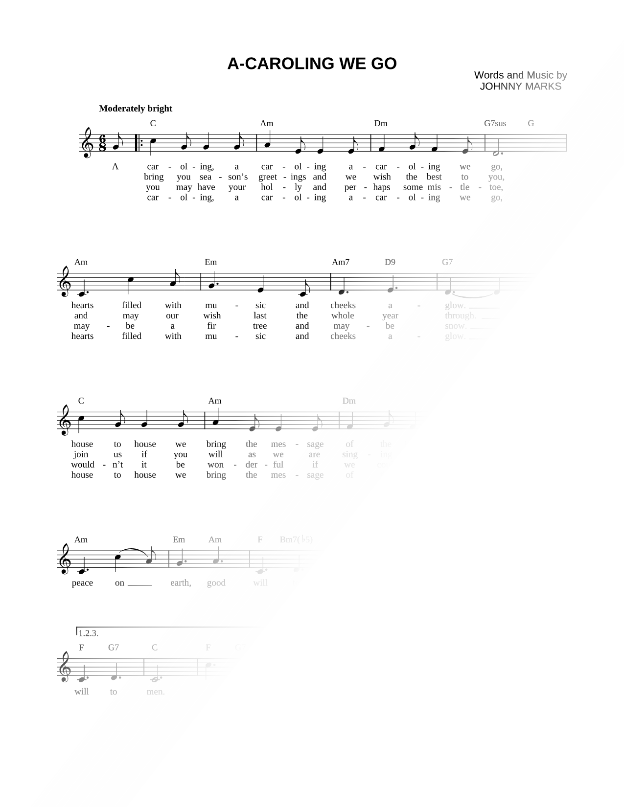 A-Caroling We Go