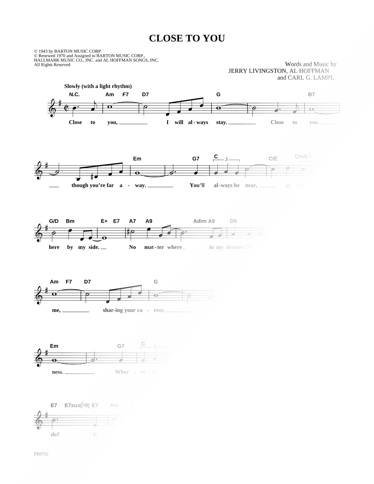 Close To You