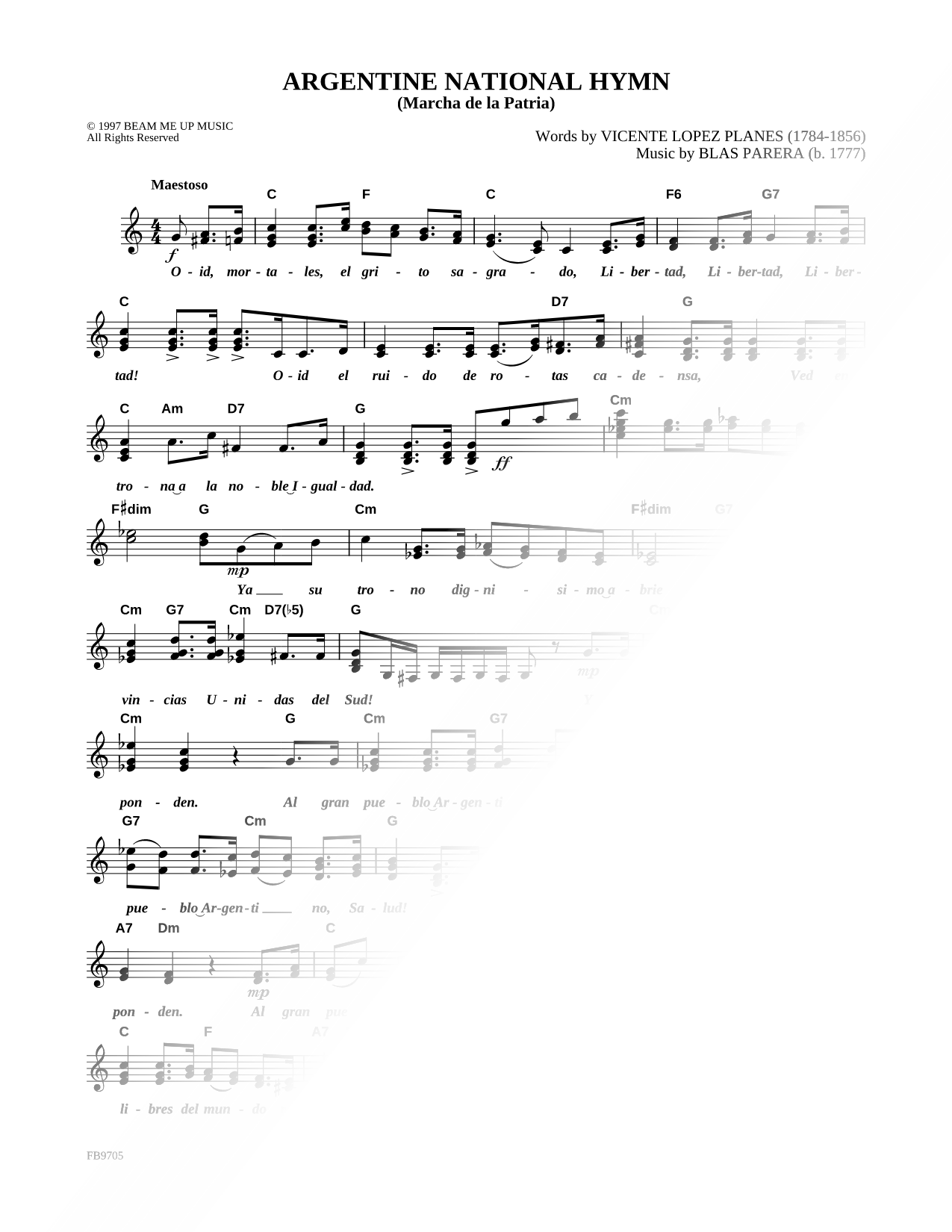 Argentine National Hymn