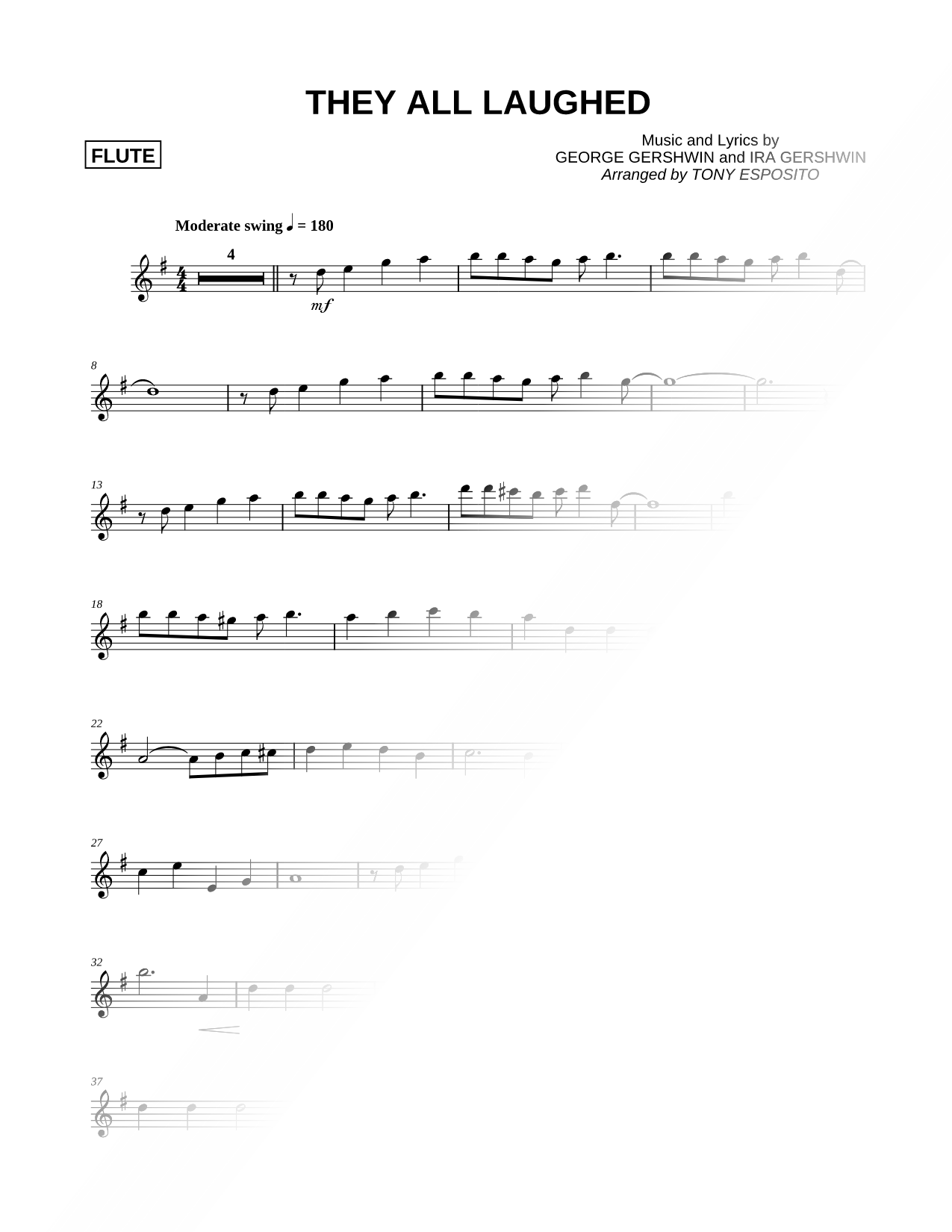 They All Laughed - Flute