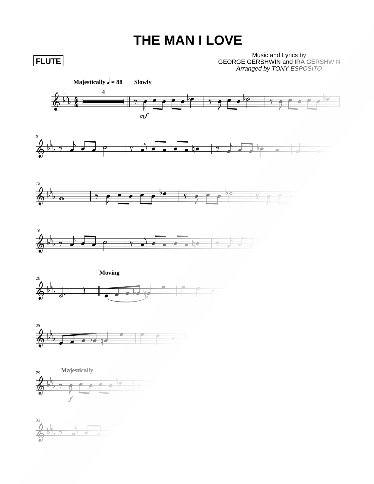 The Man I Love - Flute