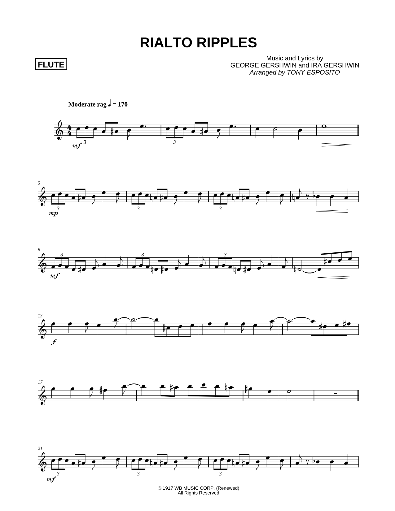 Rialto Ripples - Flute