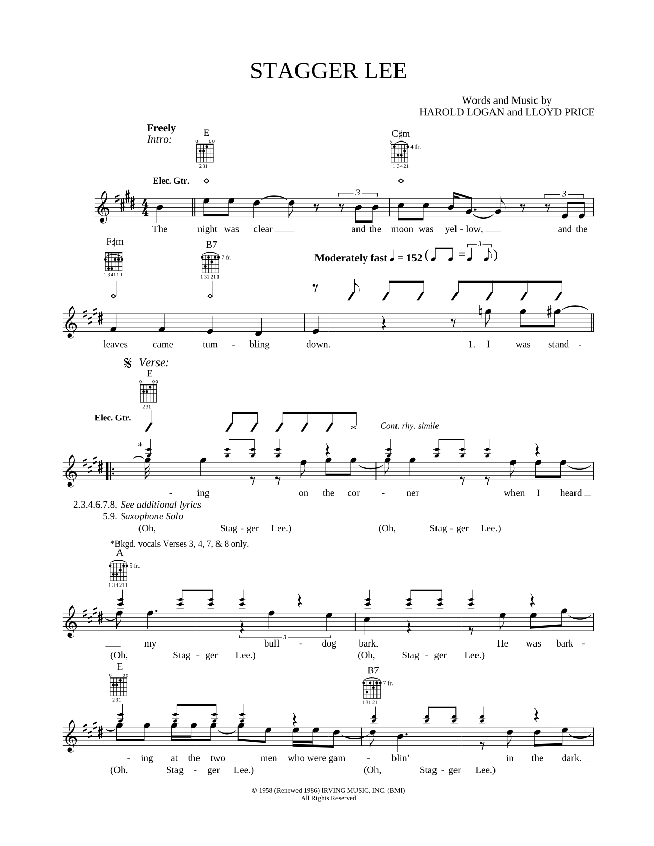Stagger Lee