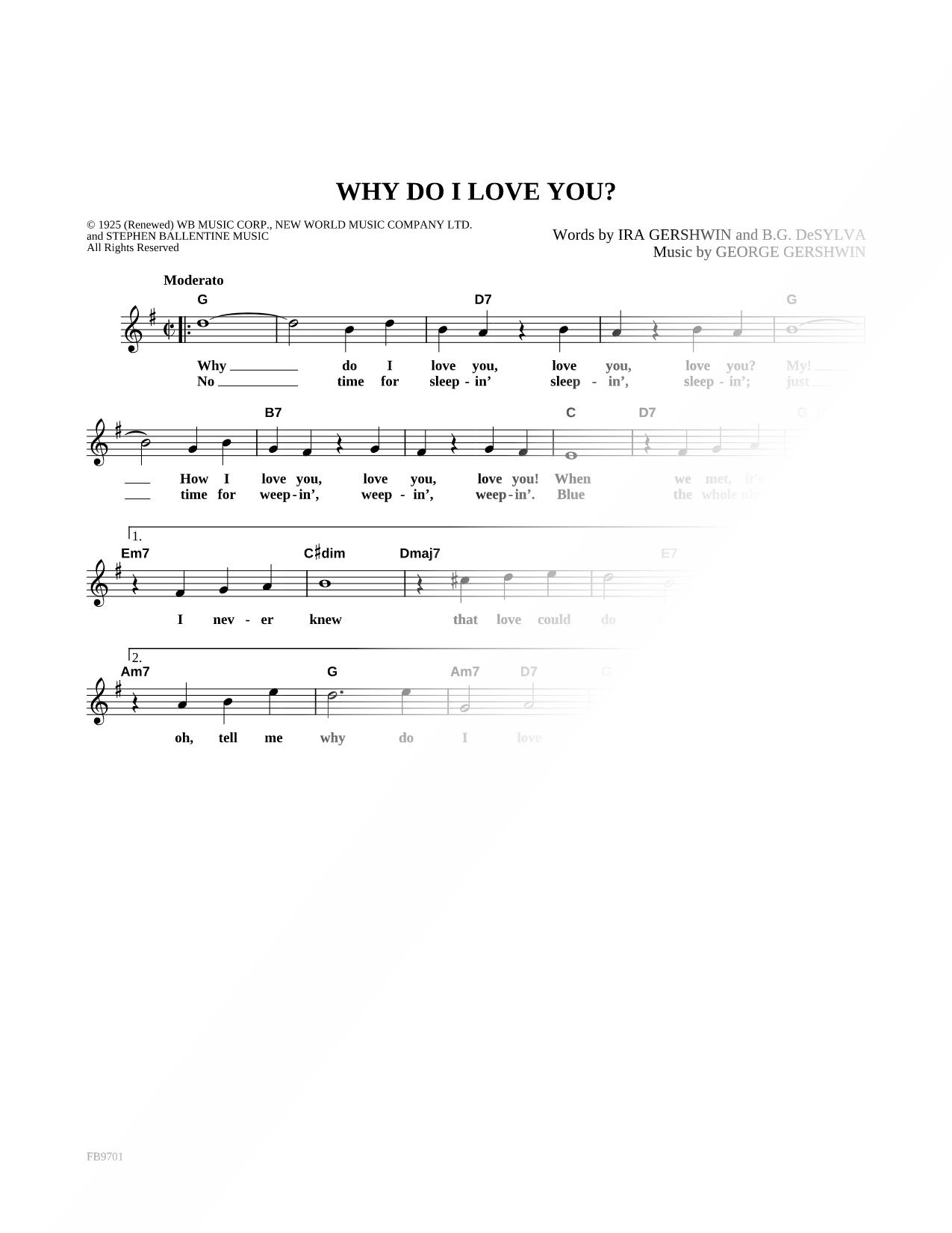 Why Do I Love You?