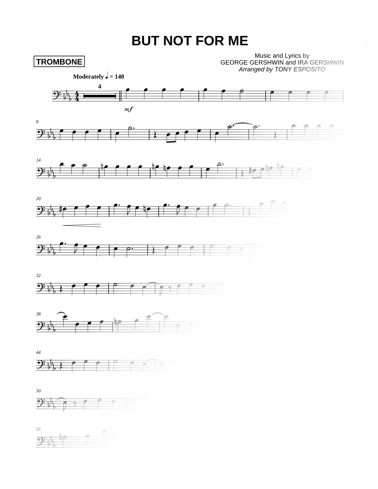 But Not for Me - Trombone