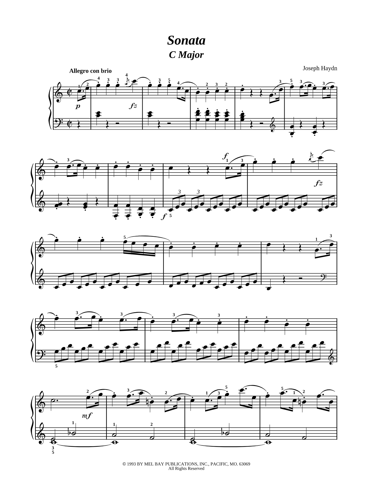 Sonata in C Major