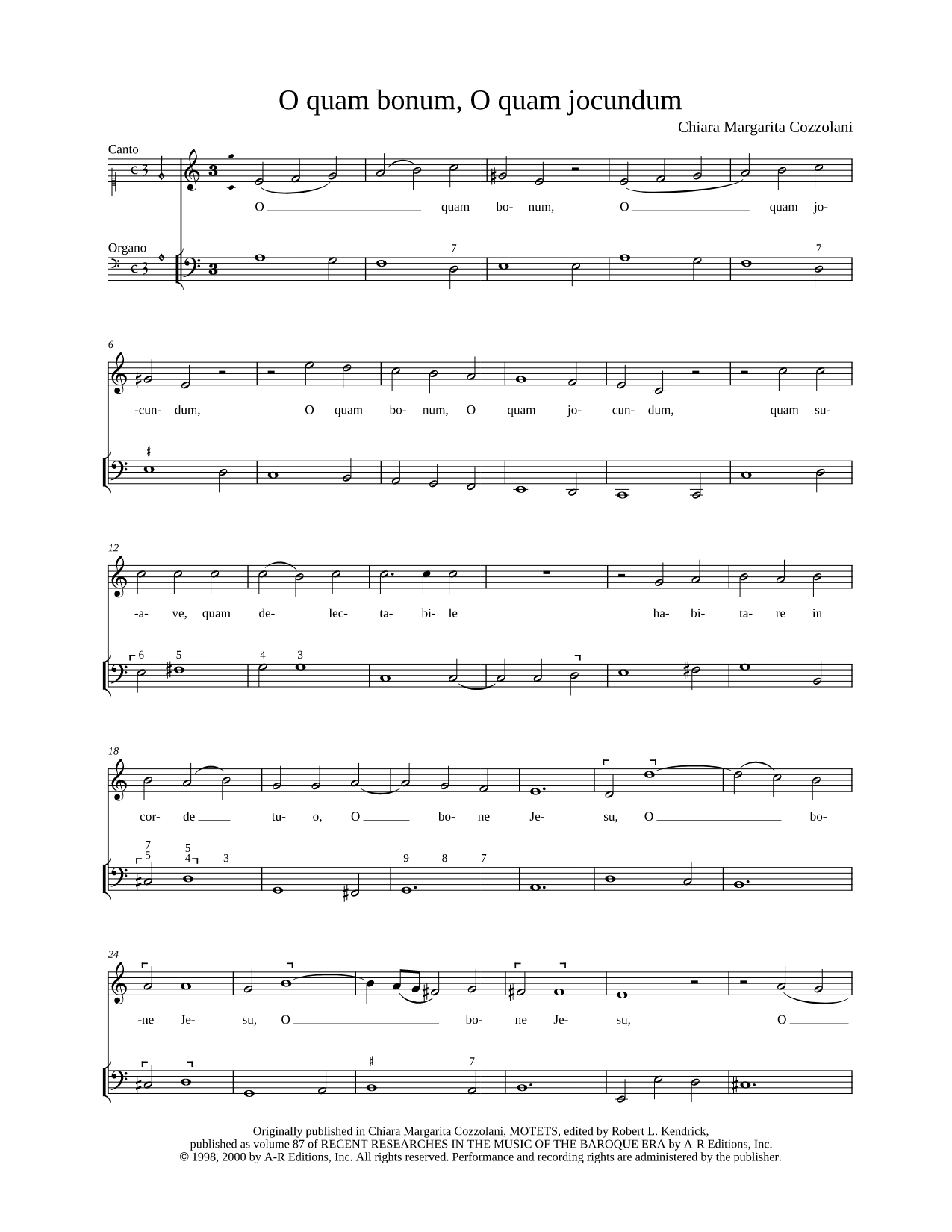 O quam bonum, O quam jocundum
