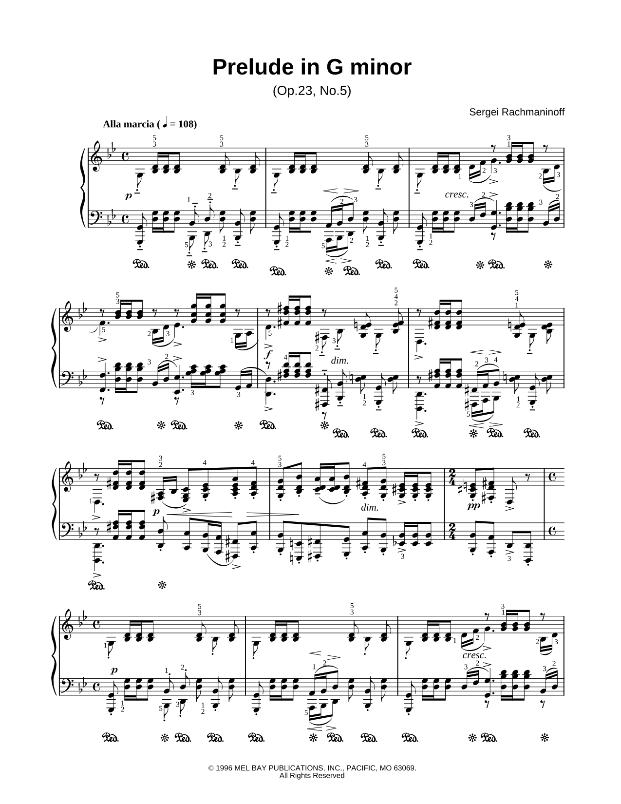 Prelude In G Minor