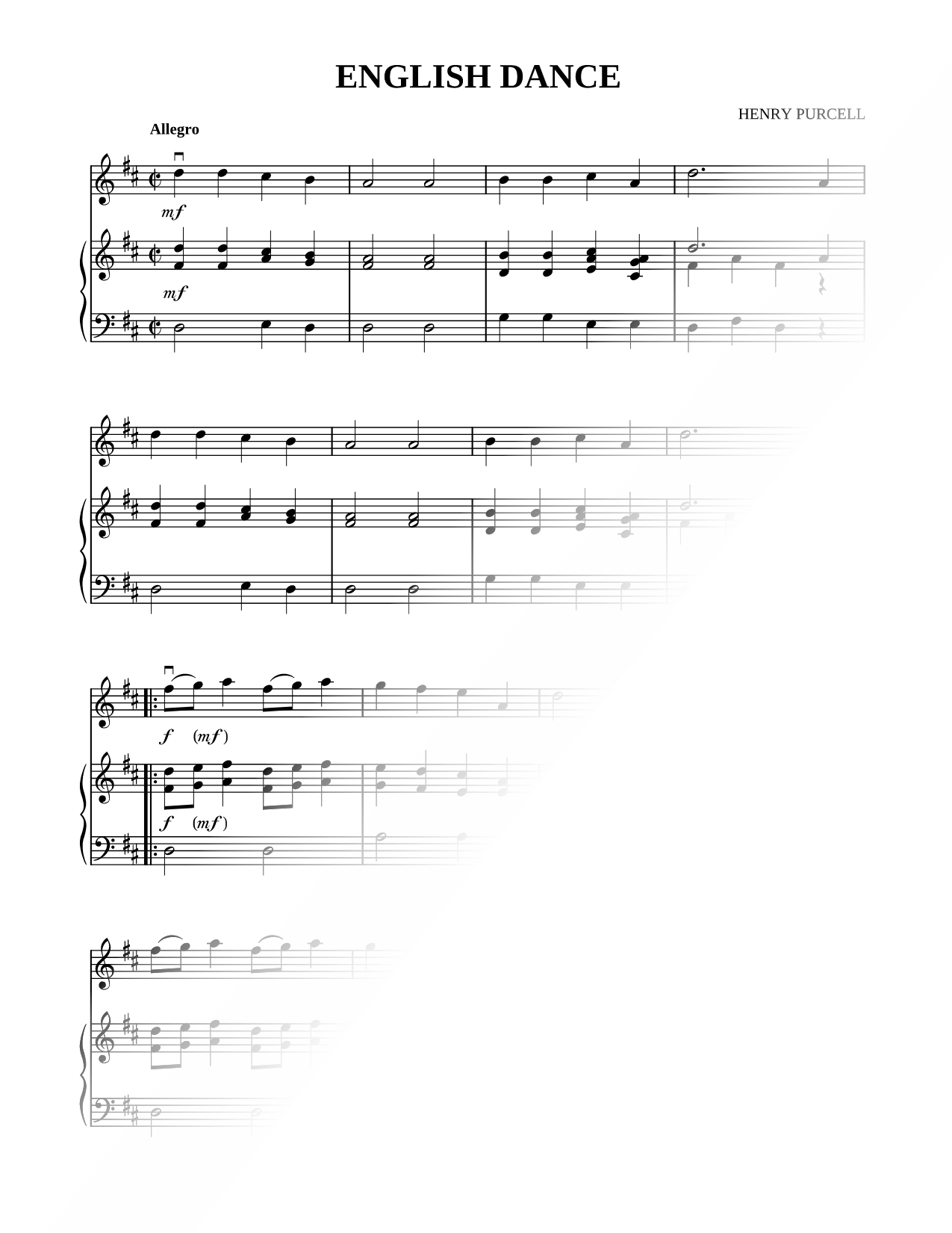 English Dance - Violin & Piano