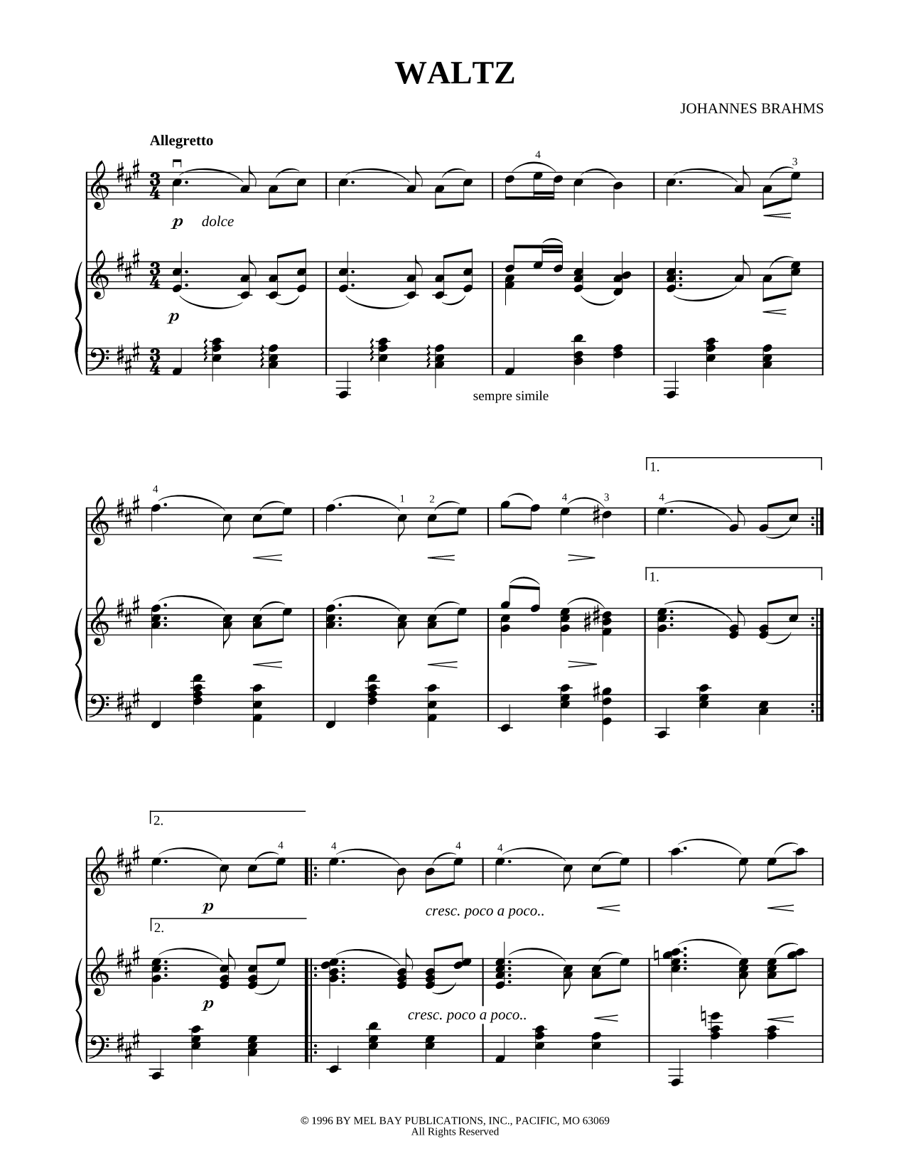 Waltz, Op. 39, No. 15