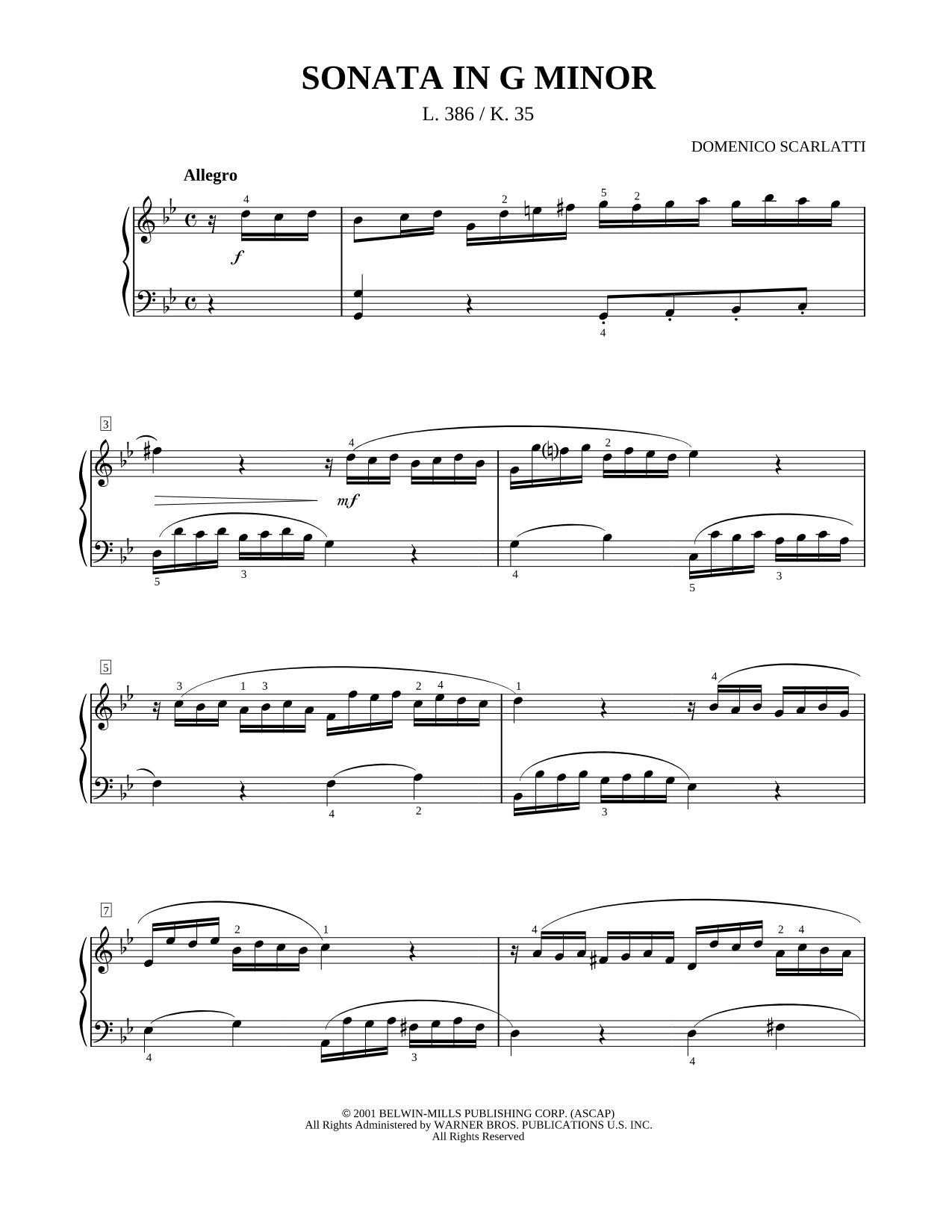 Sonata In G Minor