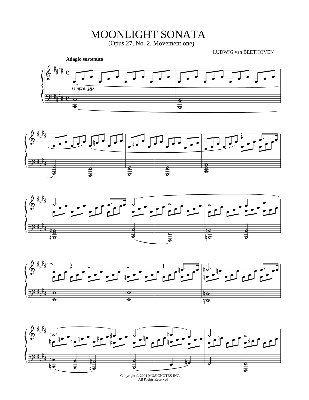 Moonlight Sonata - 1. Adagio sostenuto
