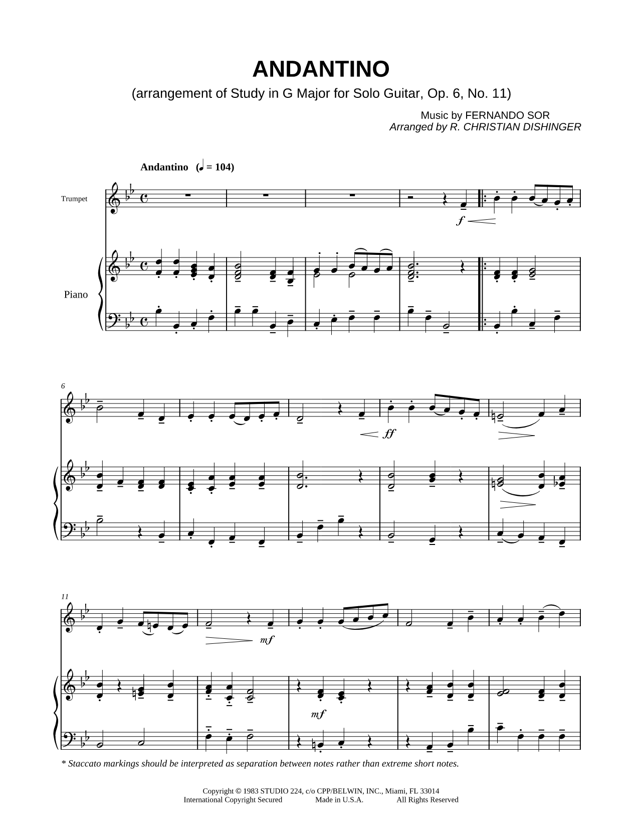 Andantino - Piano