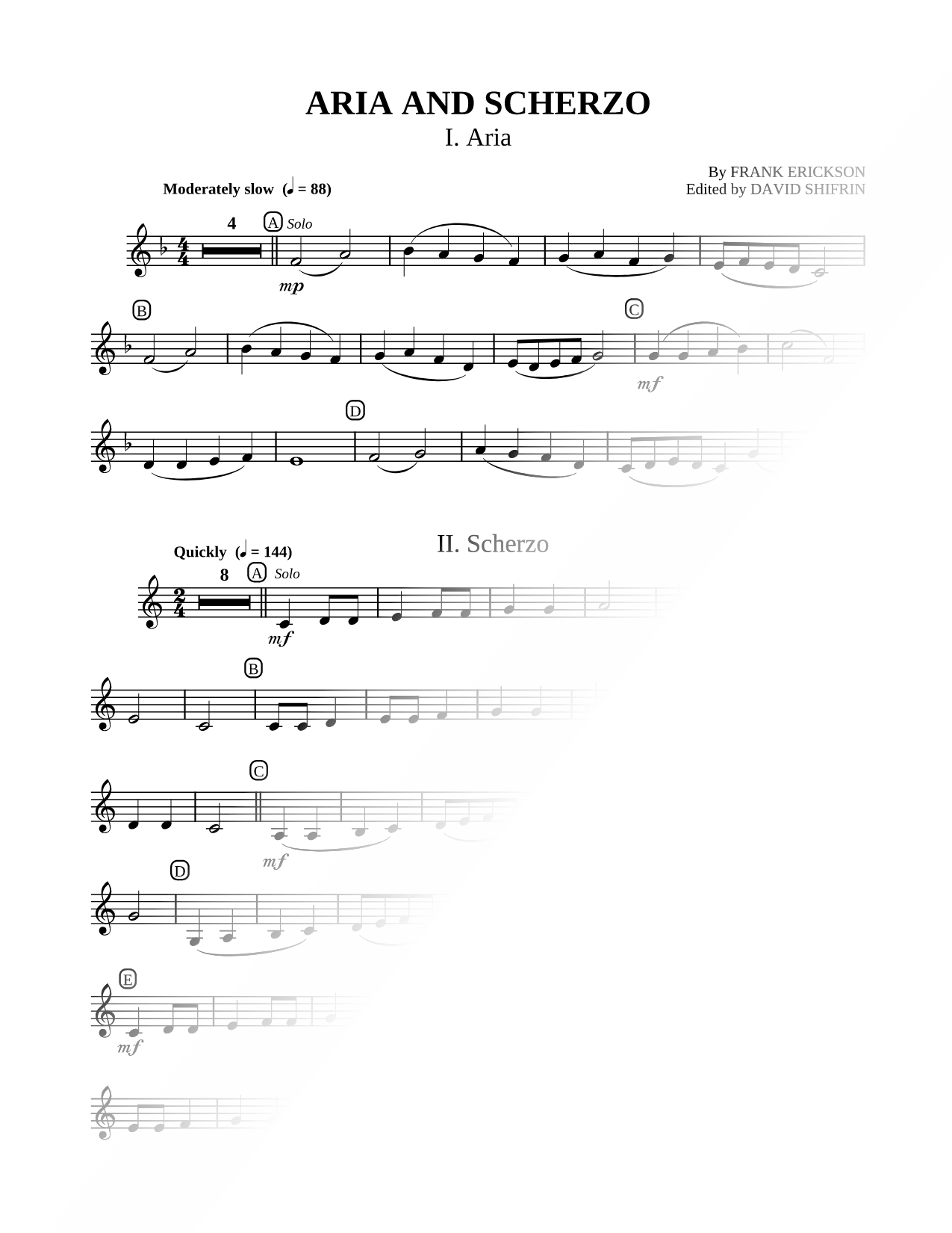 Aria and Scherzo
