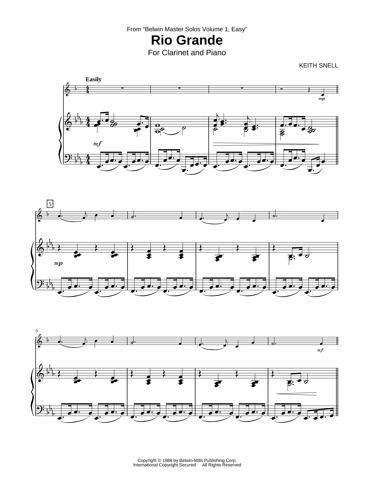 Rio Grande - Piano Accompaniment