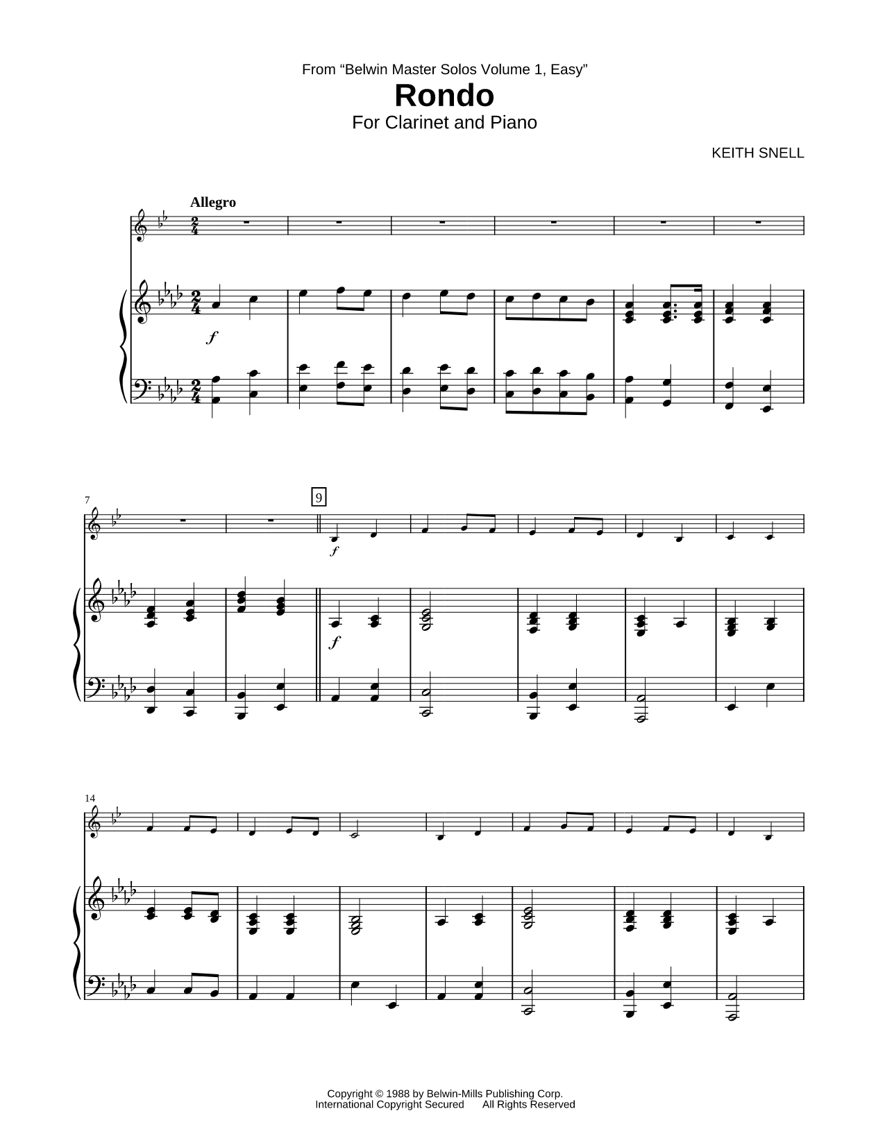 Rondo - Piano Accompaniment
