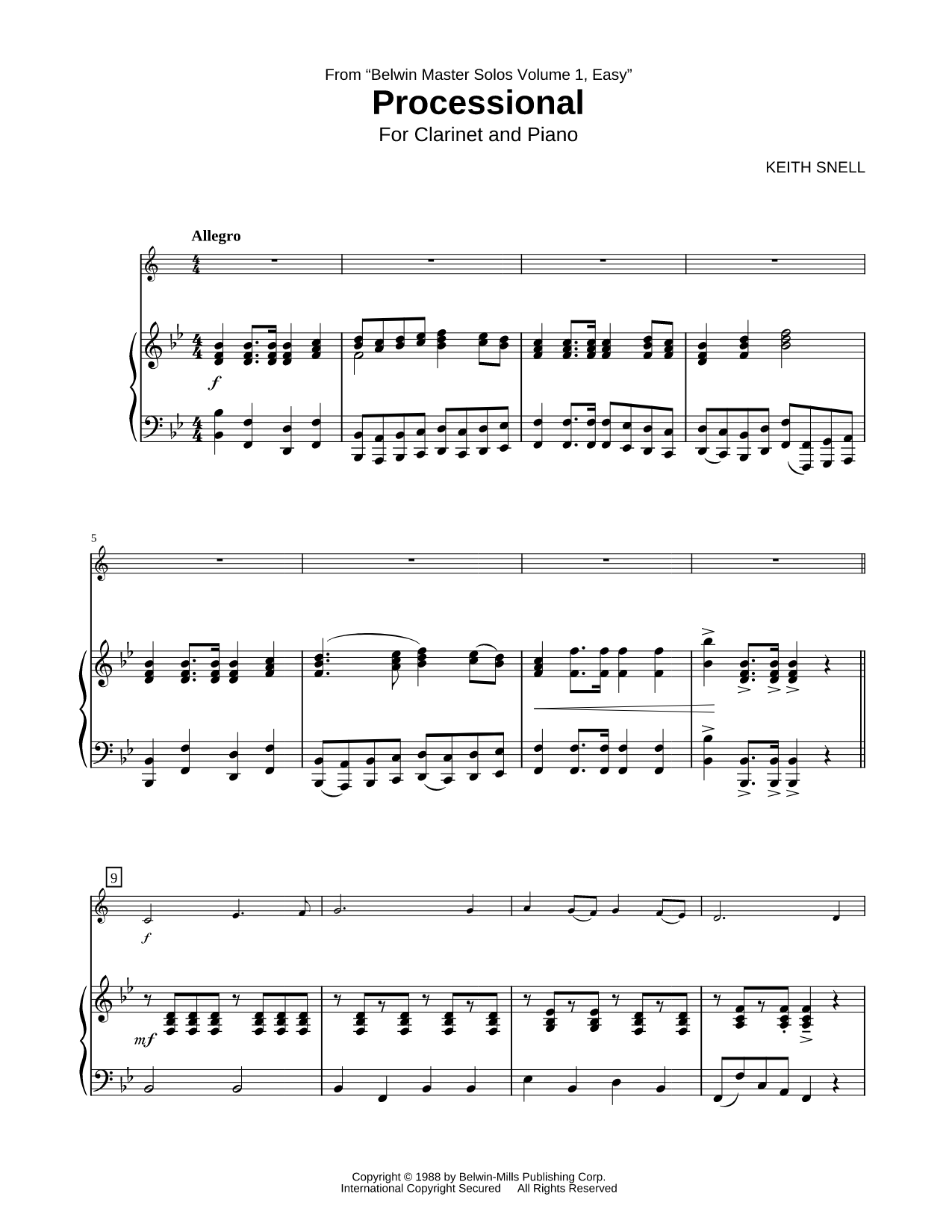 Processional - Piano Accompaniment