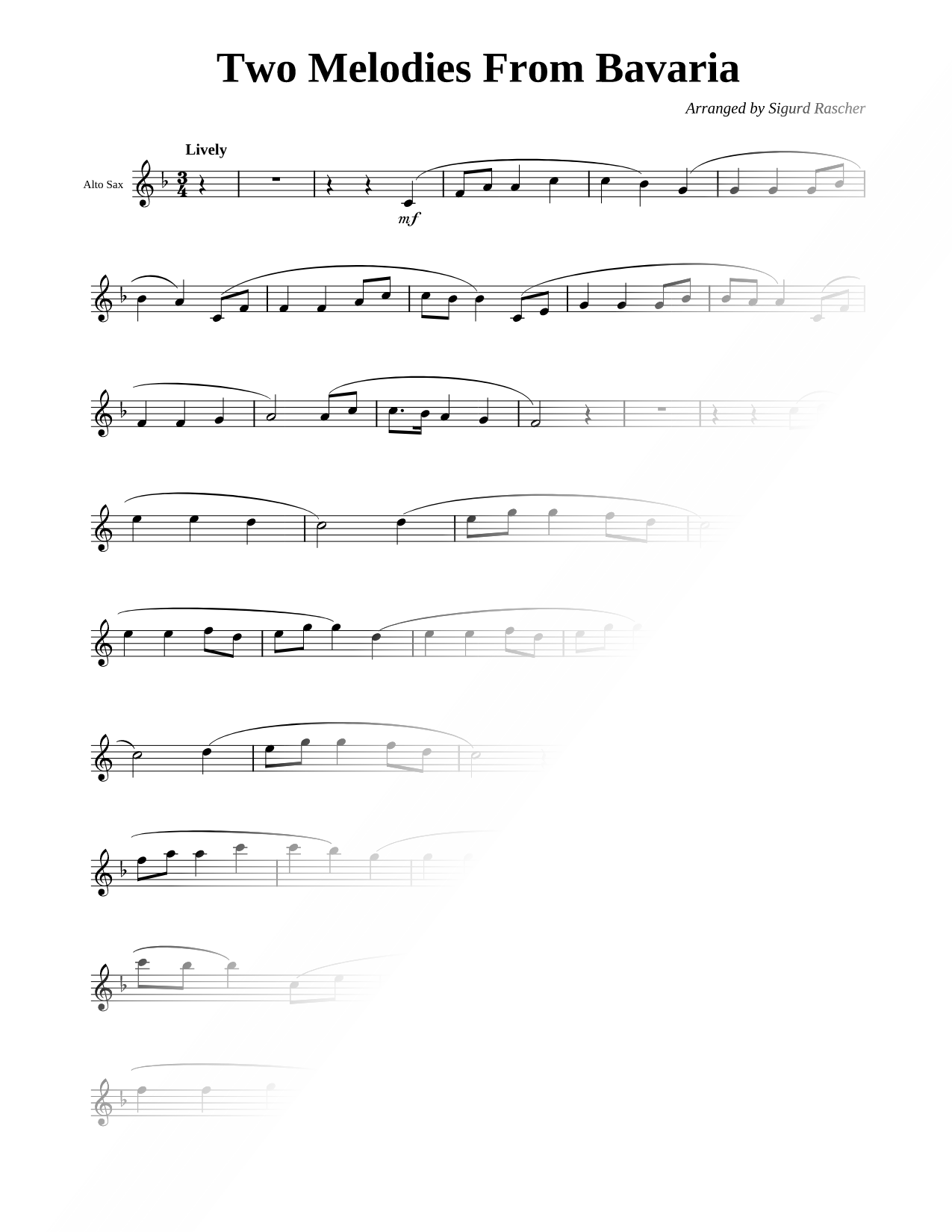 Two Melodies From Bavaria