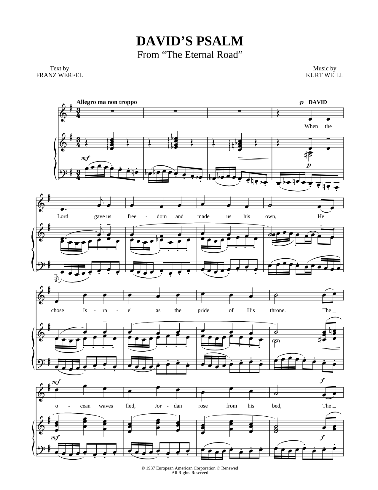 David's Psalm
