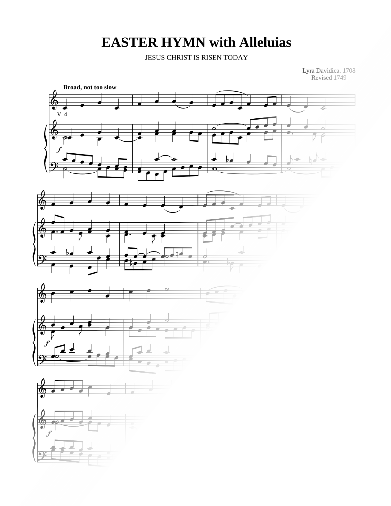 Easter Hymn with Alleluias