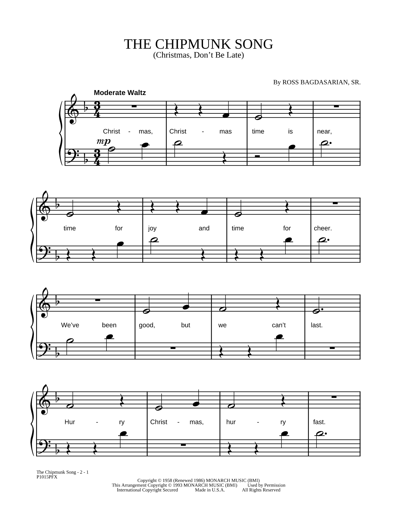 The Chipmunk Song