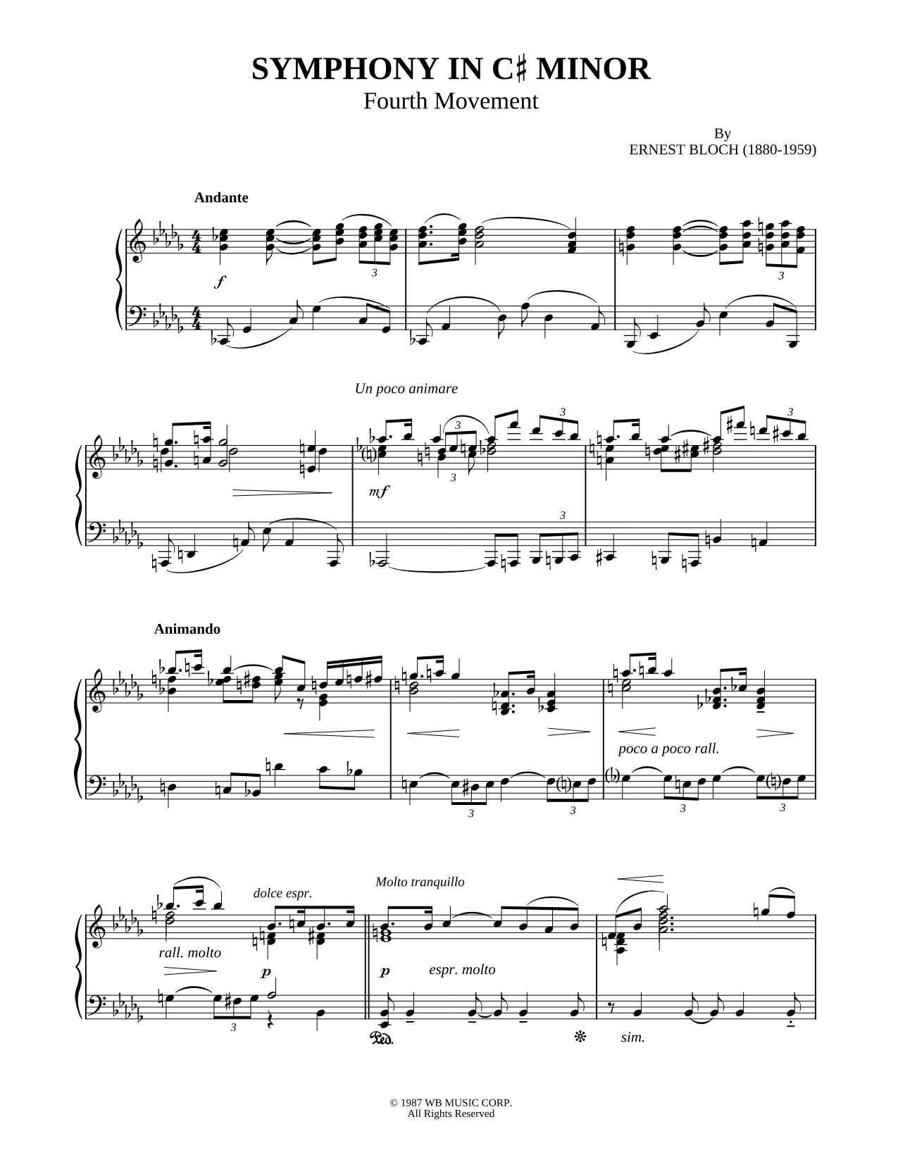 Symphony In C Minor