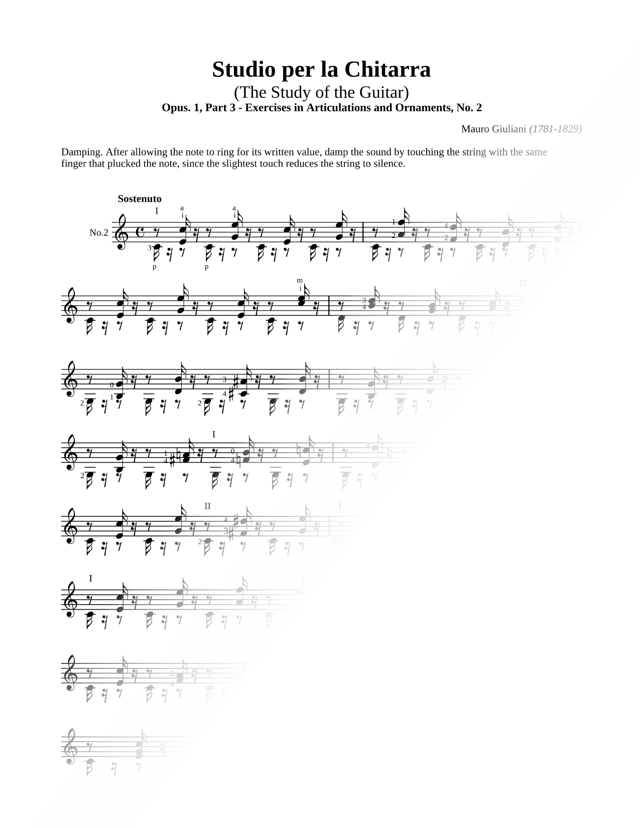 Exercises in Articulation and Ornaments, No. 2