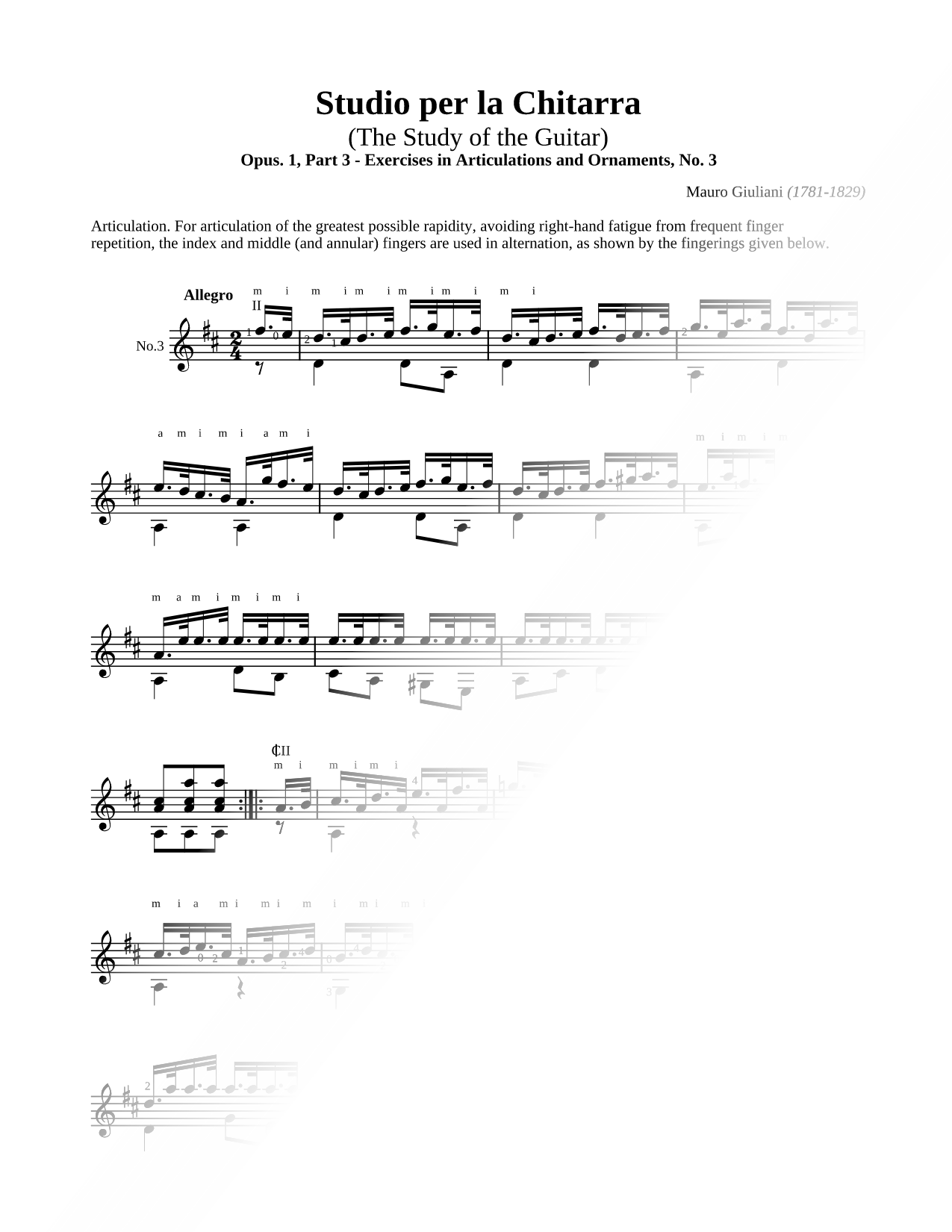 Exercises in Articulation and Ornaments, No. 3