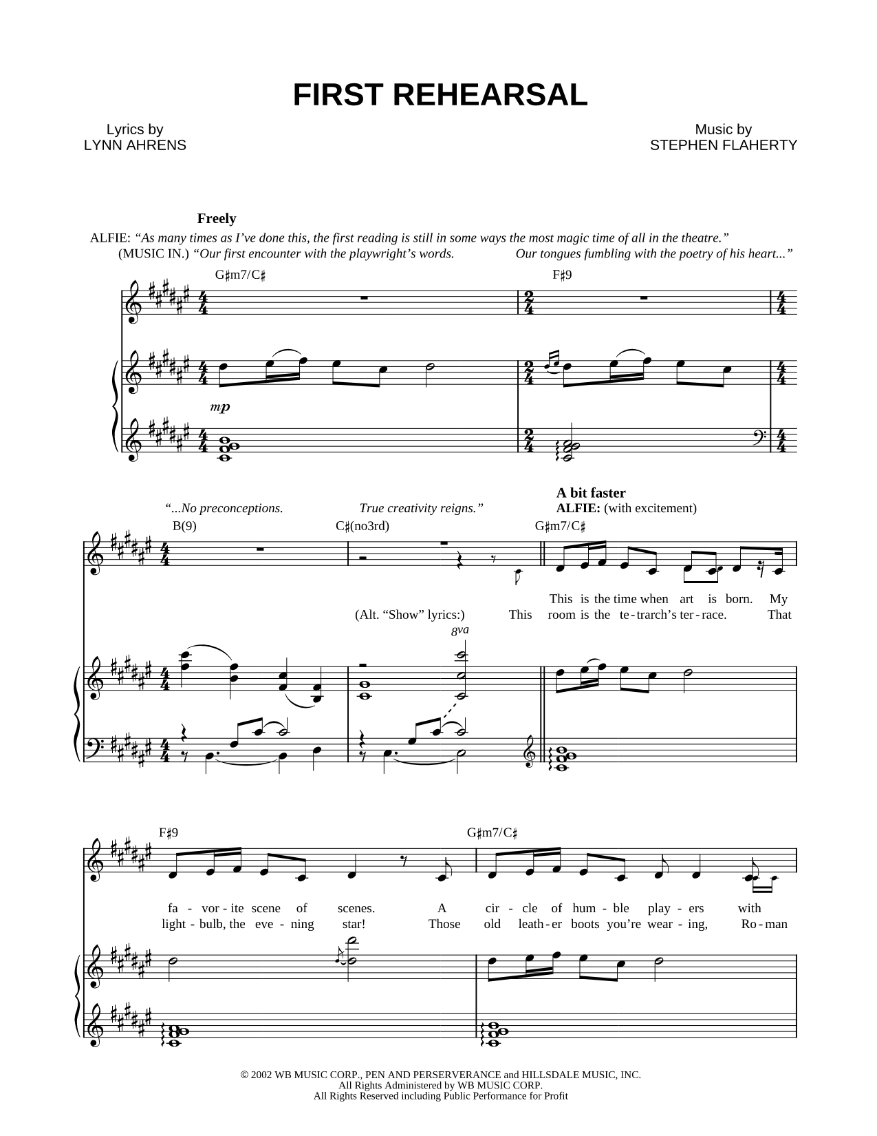 First Rehearsal