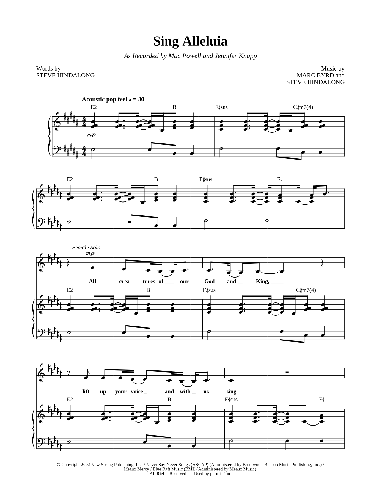 Sing Alleluia