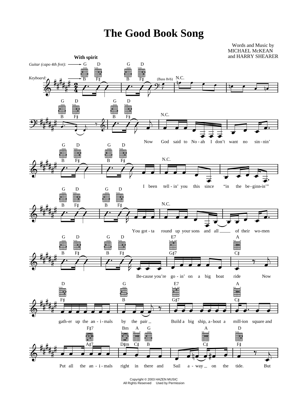 The Good Book Song