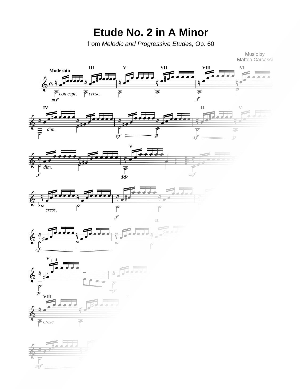 Etude No. 2 in A Minor