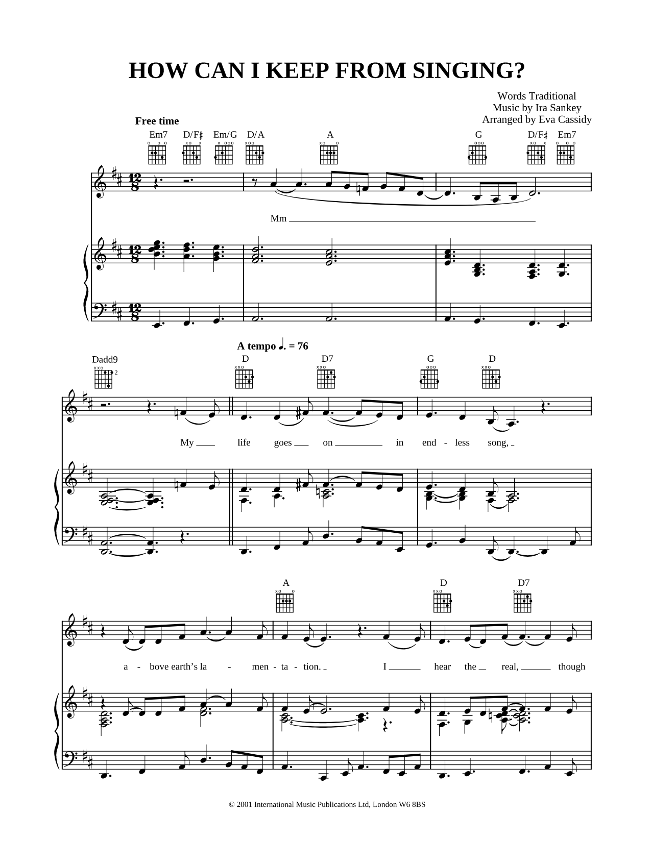 How Can I Keep from Singing?