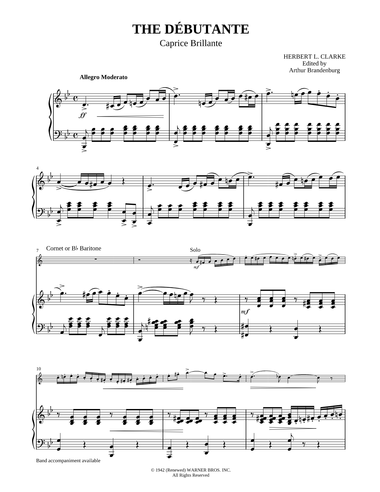 The Débutante - Piano Accompaniment