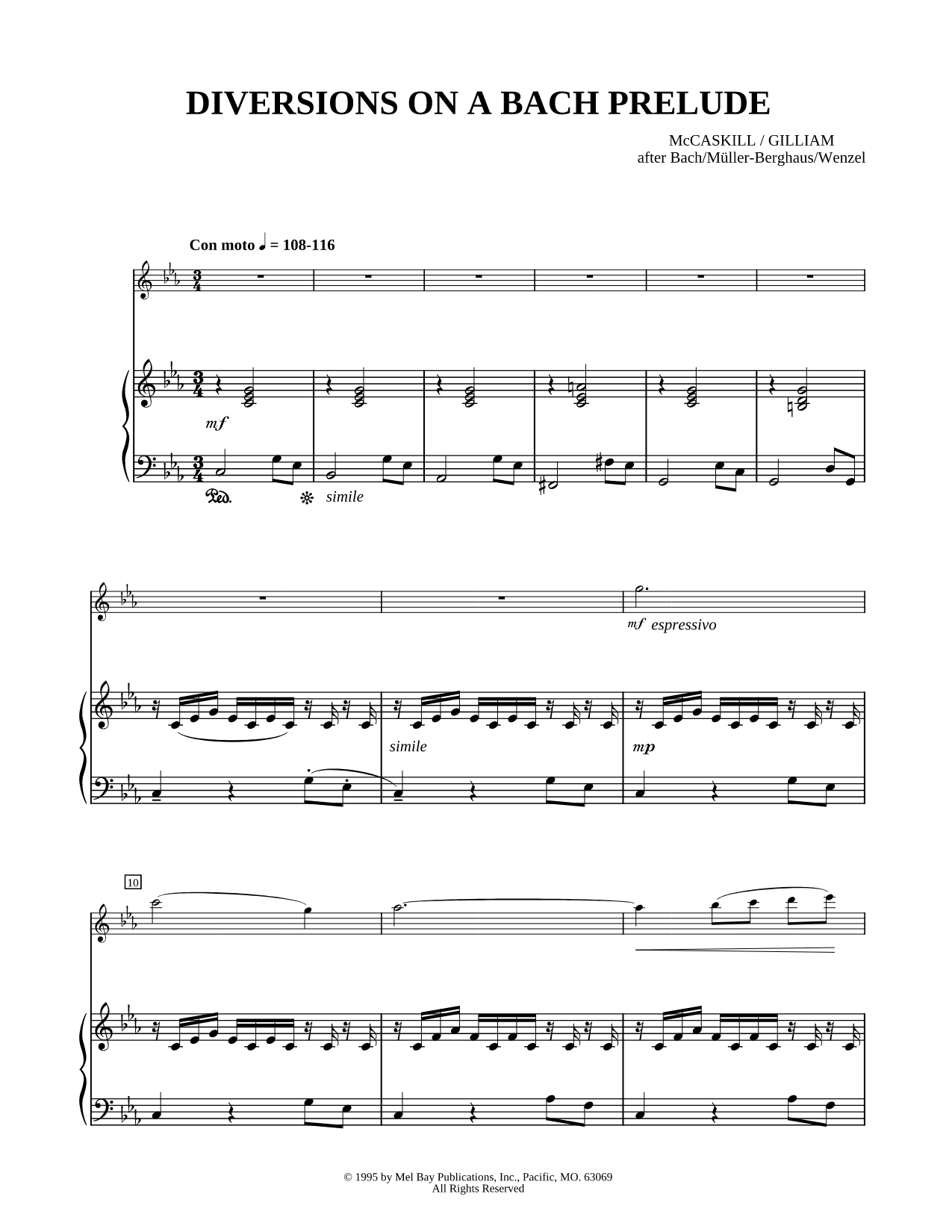 Diversions on a Bach Prelude