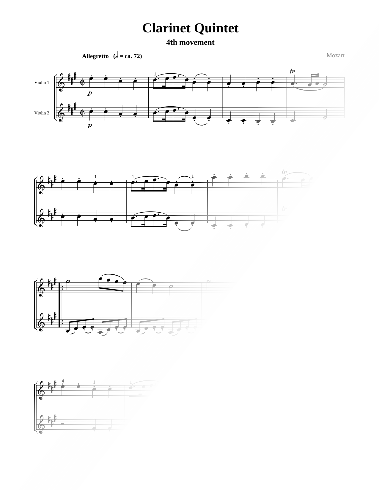 Clarinet Quintet