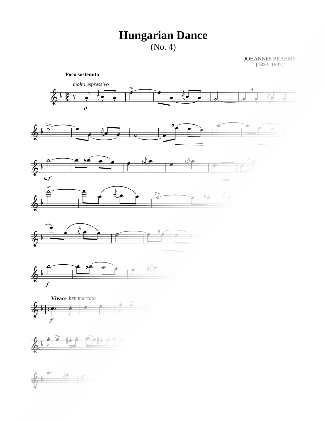 Hungarian Dance No. 4