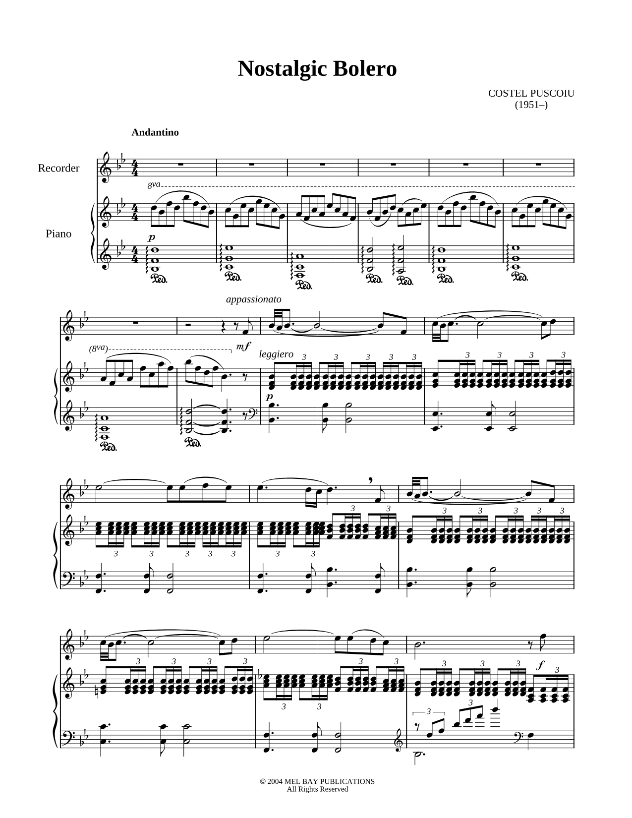 Nostalgic Bolero