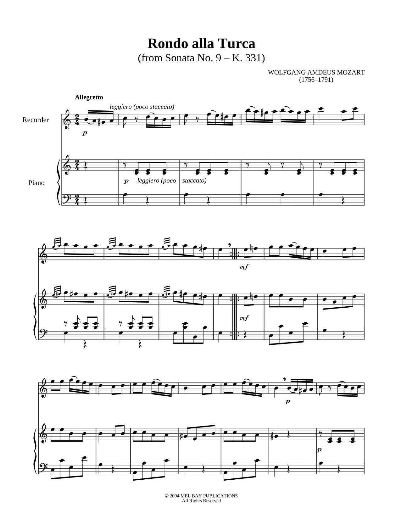 Rondo Alla Turca