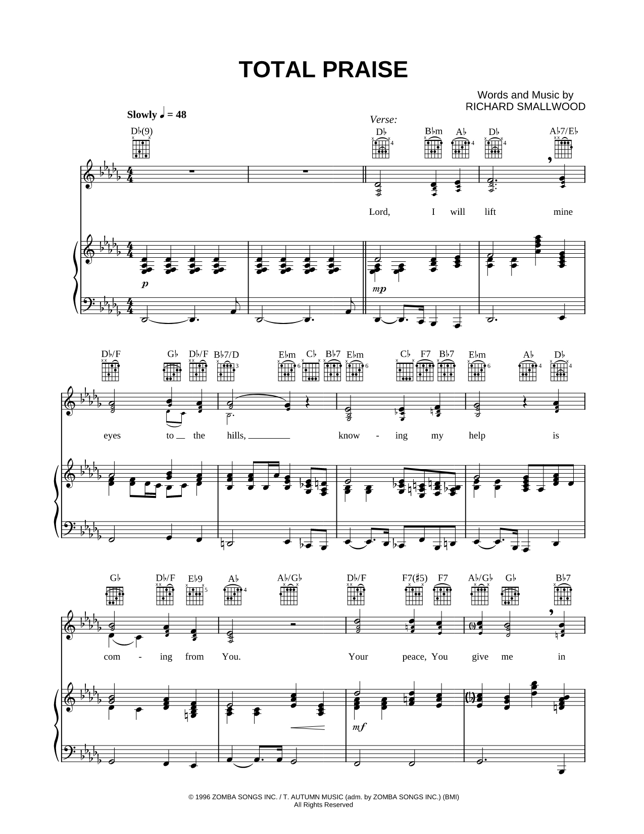 Richard Smallwood Sheet Music | Musicnotes