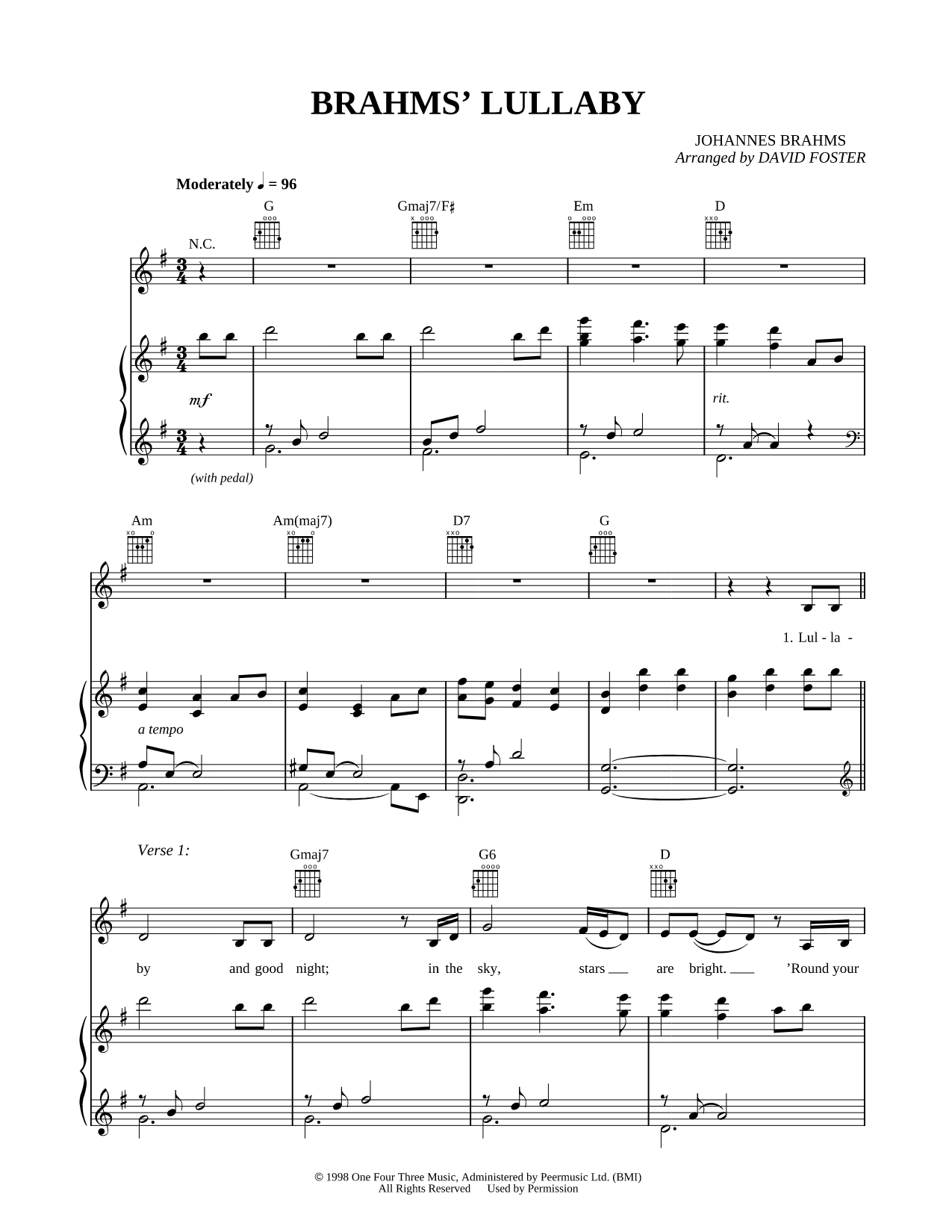 Brahms' Lullaby