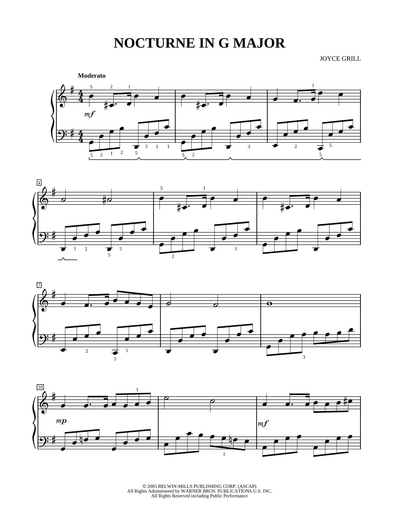 Nocturne In G Major