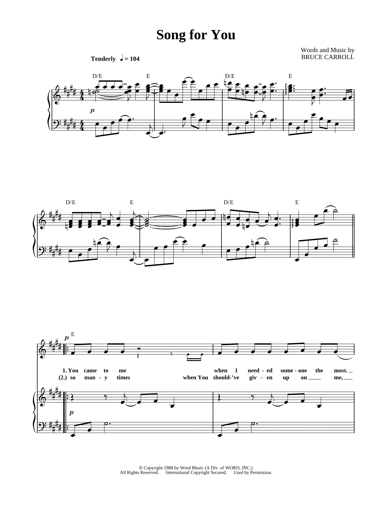 Song for You