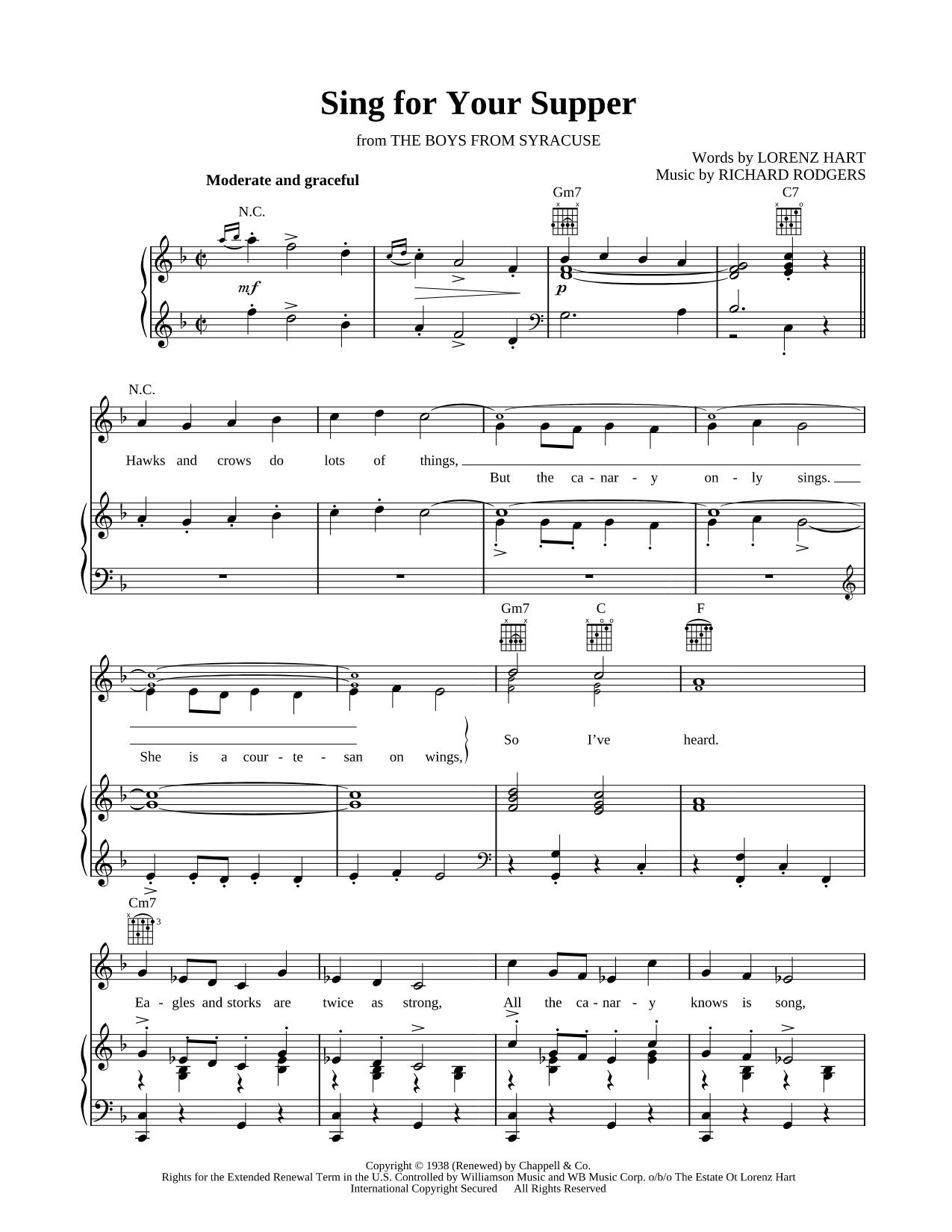 Sing for Your Supper