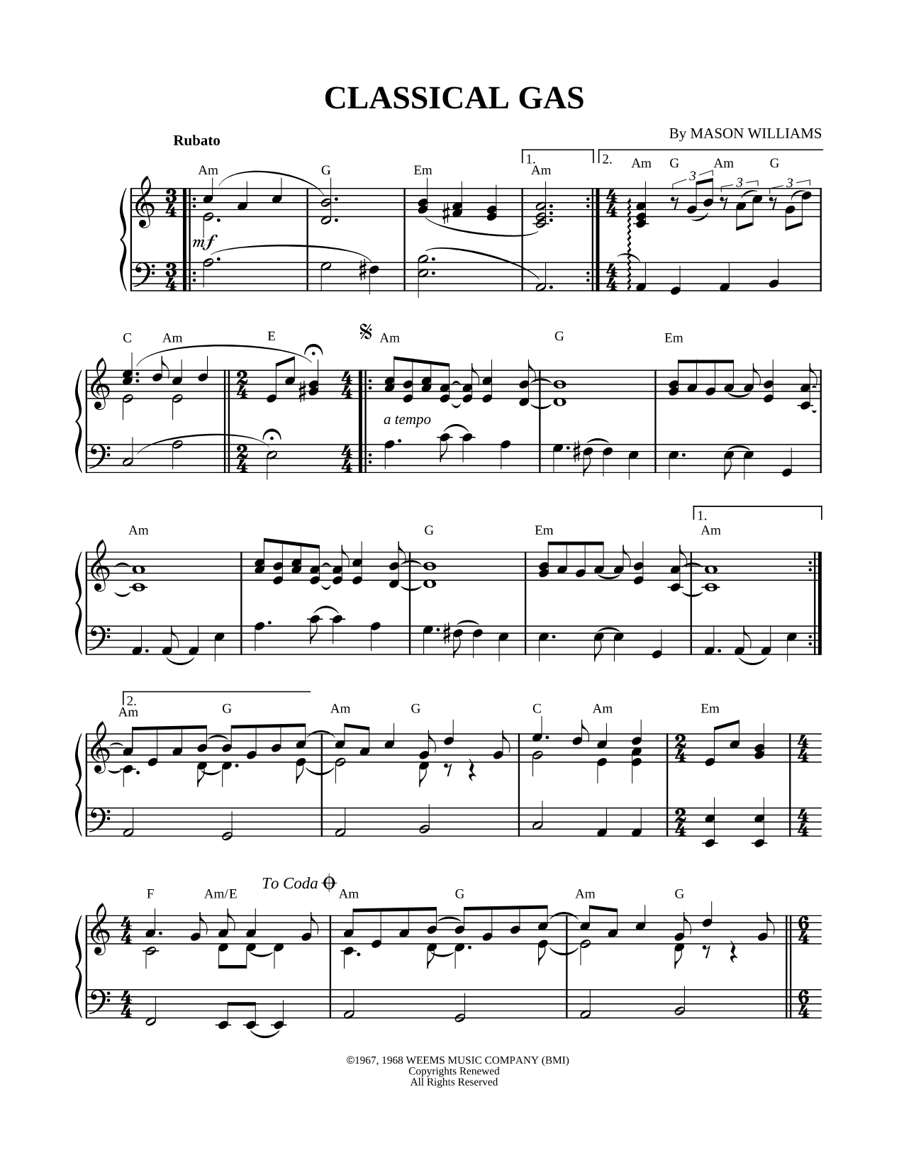 Classical Gas